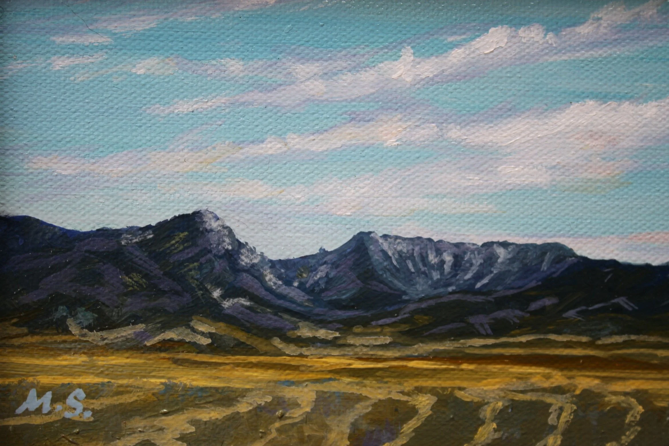 Springhill with Bridgers                        Little Big Skies Series  5x7         $195 