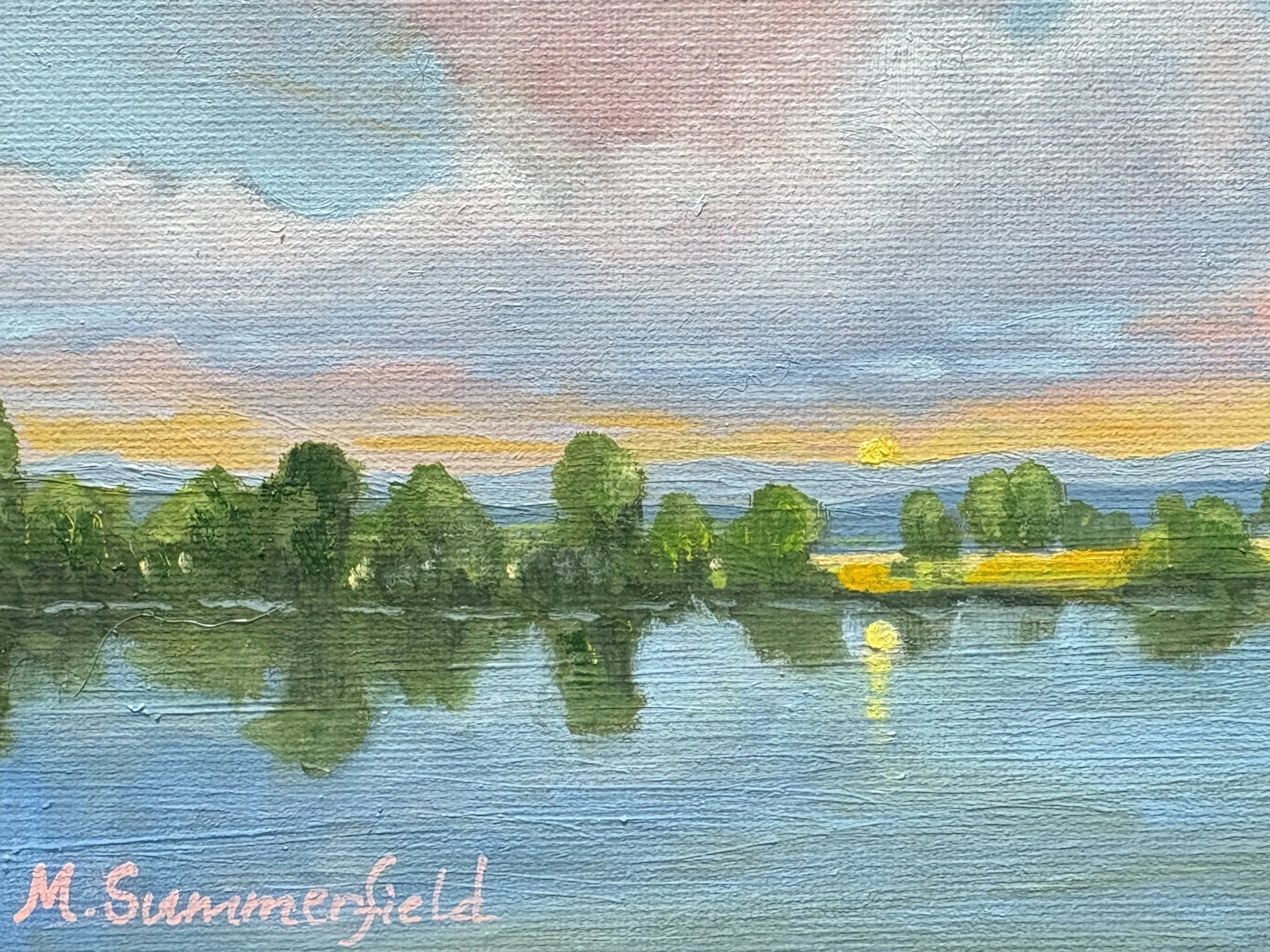 At the Edge of Wonder, Madison River Impressions 5x7 oil $225