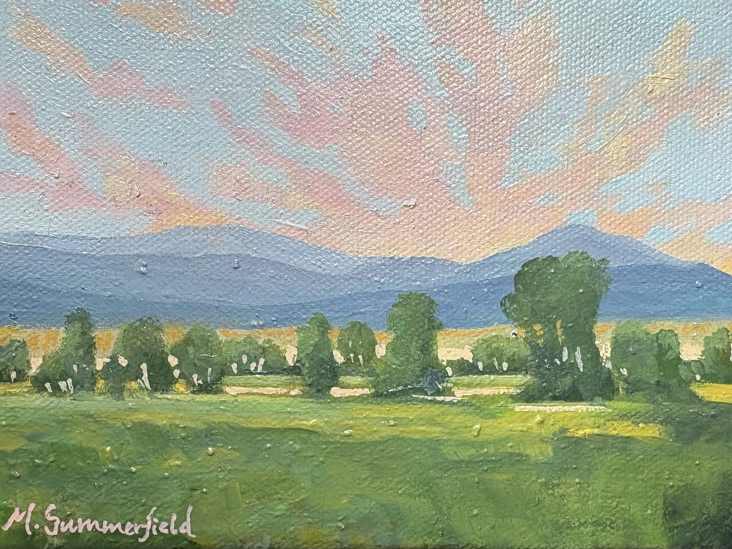 Evening Finds the Valley 5x7 $200 oil