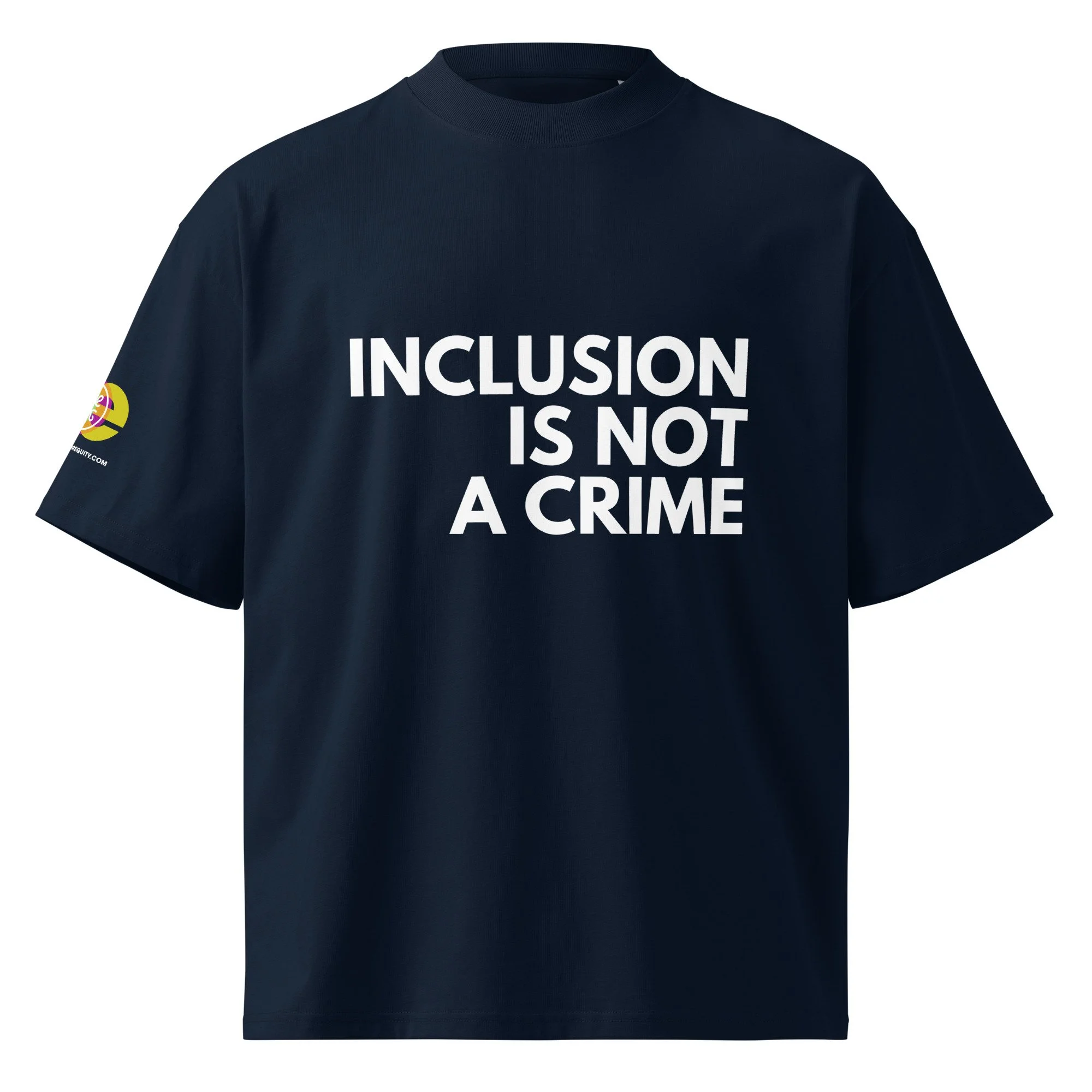 unisex-organic-oversized-high-neck-t-shirt-french-navy-front-68c06f76ee684.jpg