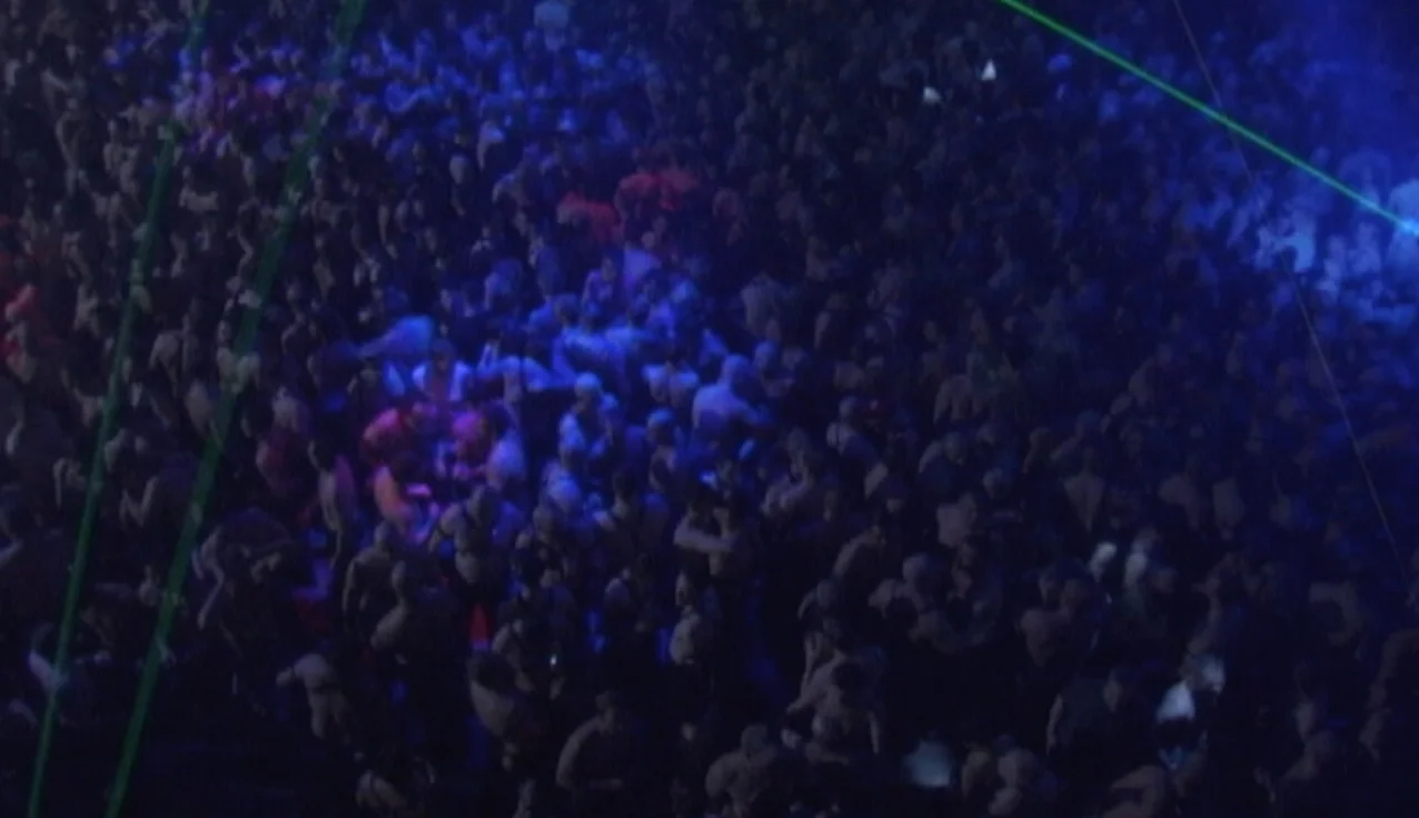 The dance floor at The Black Party, NYC, 2008
