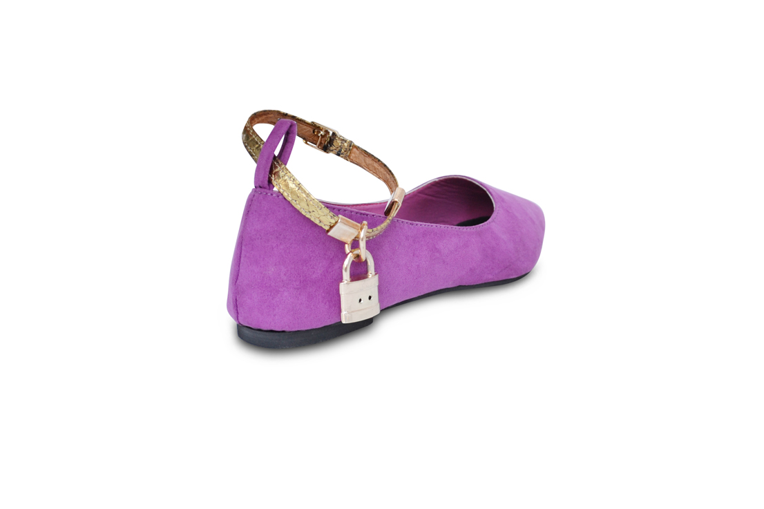 Purple Flat Ankle Strap Shoe — Mifani | Womens Designer Shoes, High ...