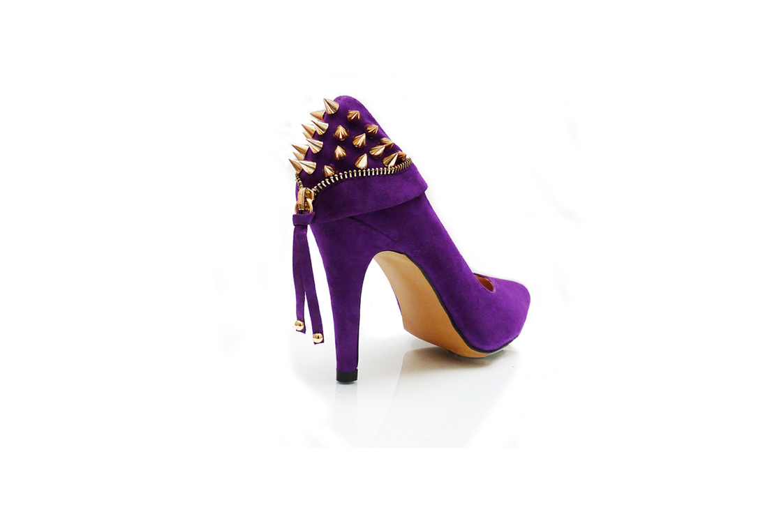 purple designer shoes