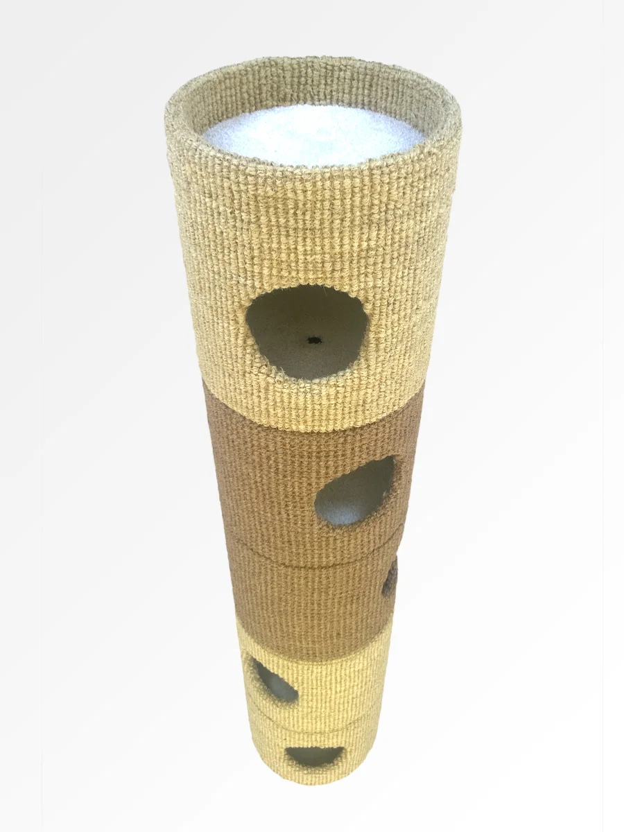 Catapilla™ finished in Bleached & Natural Coir with White Twist Pile internals