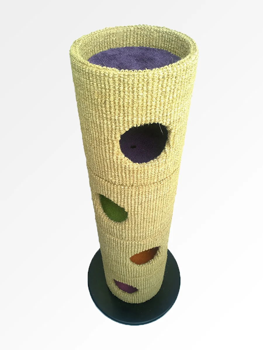 Catapilla™ finished in Bleached Coir with Coloured Twist Pile internals