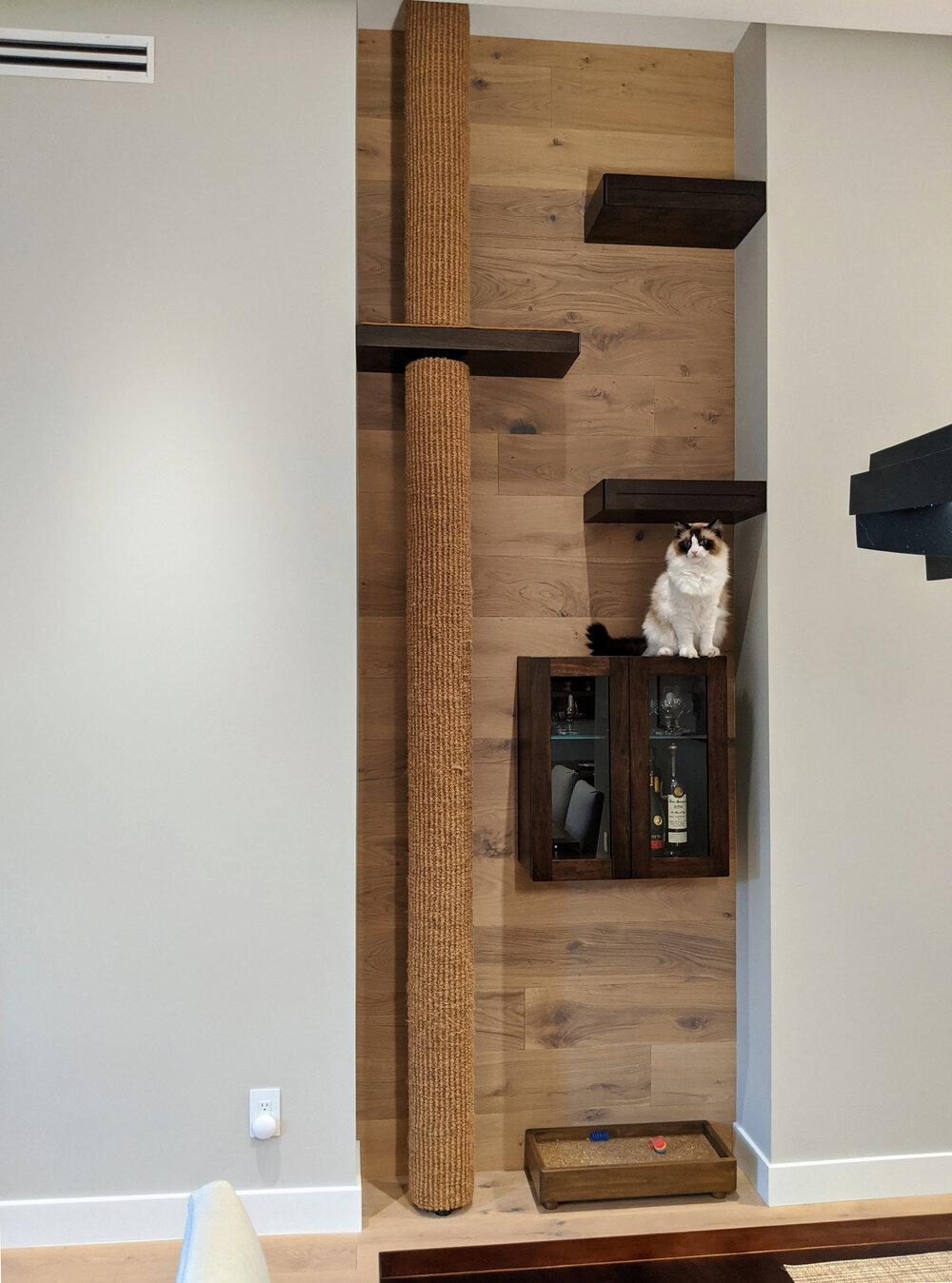Bespoke Polecat & Wall Shelf
