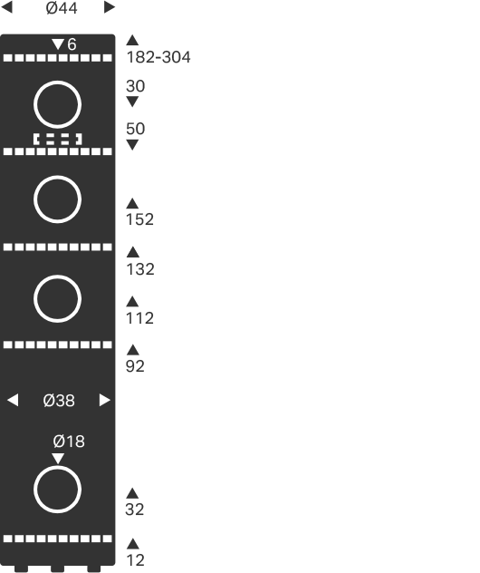 Hicat Wall Mounted Fatcat Specification Diagram