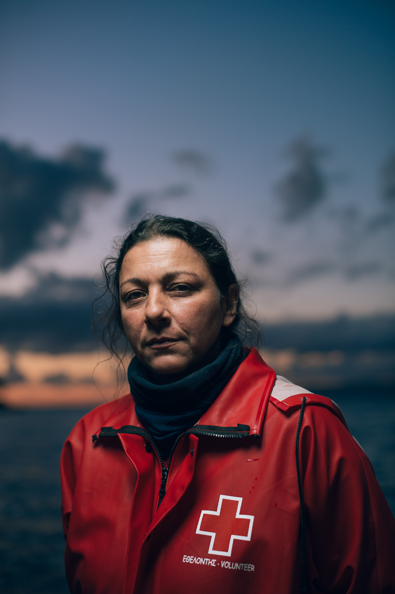 Red Cross volunteer portrait