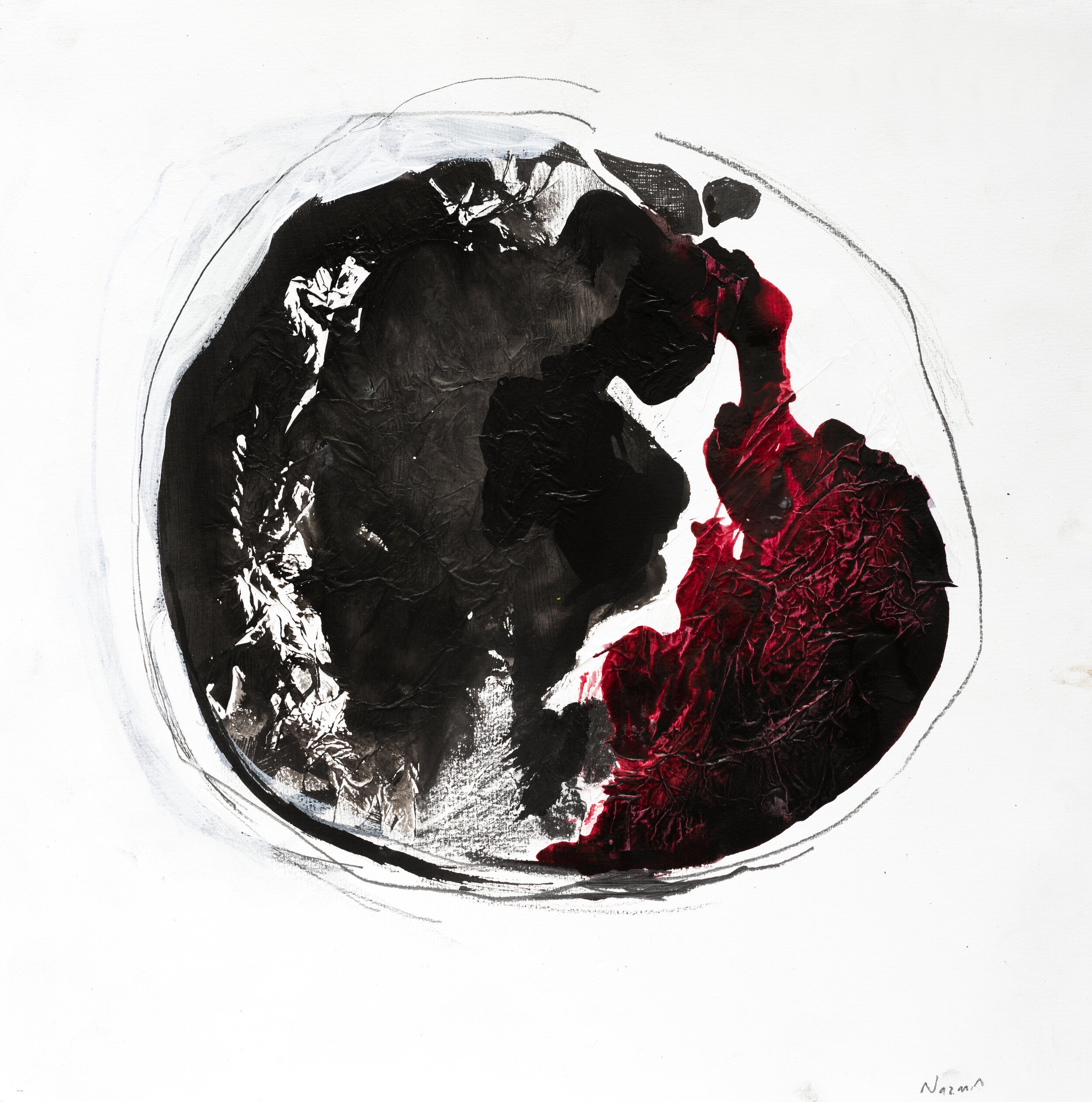 Rupture 2, mixed media