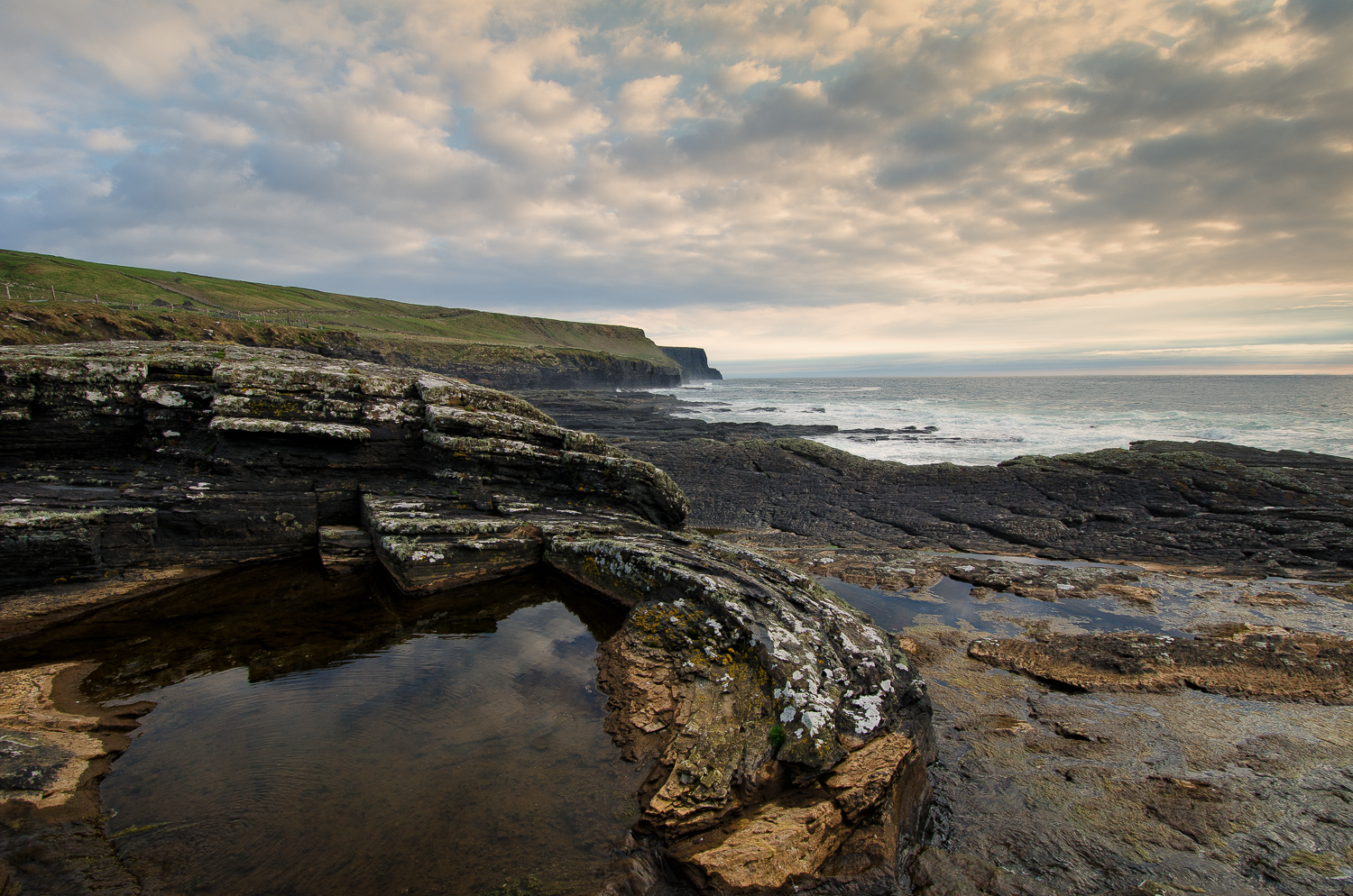 A rock pool near Doolin.