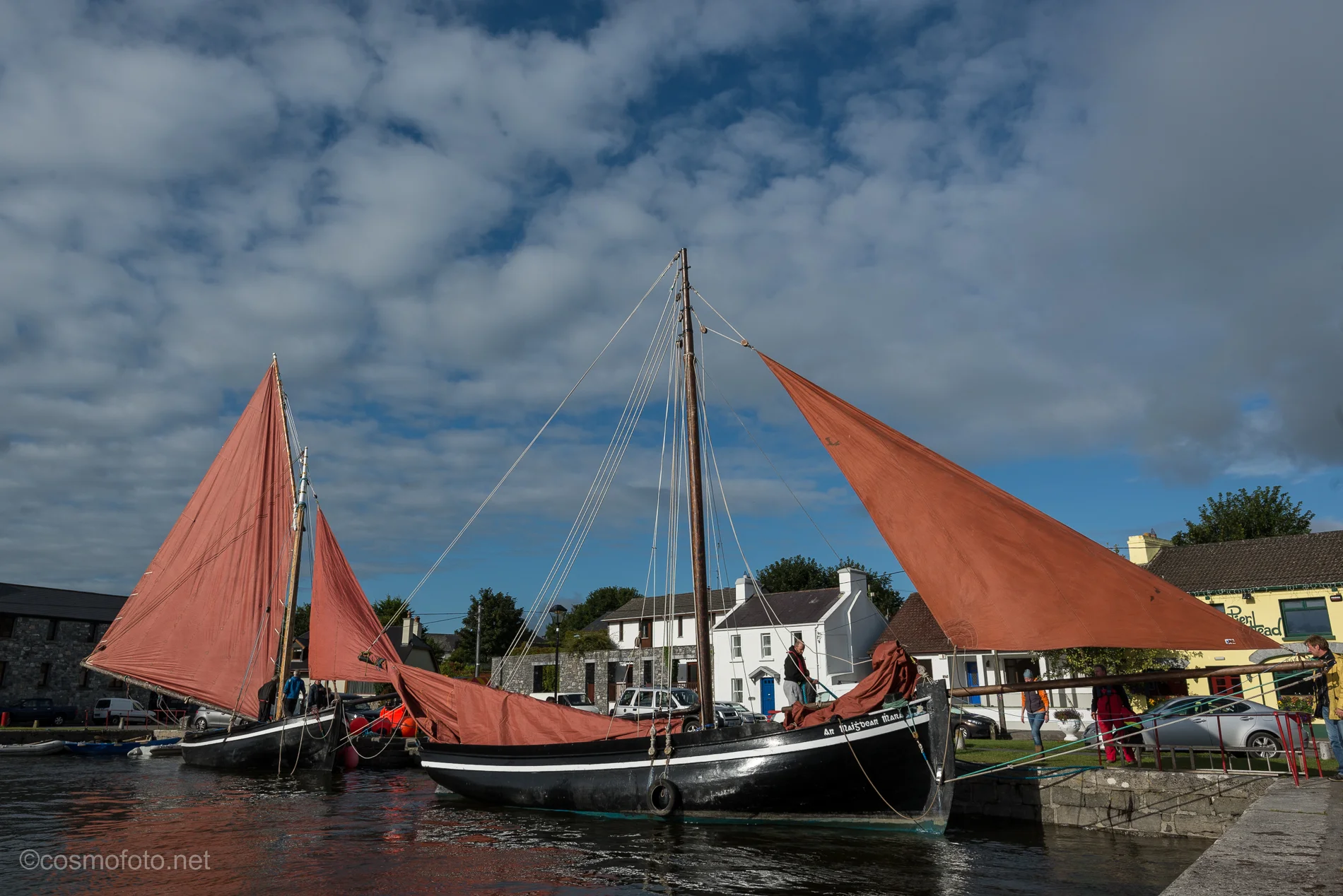 9am in Kinvara, getting ready for the race