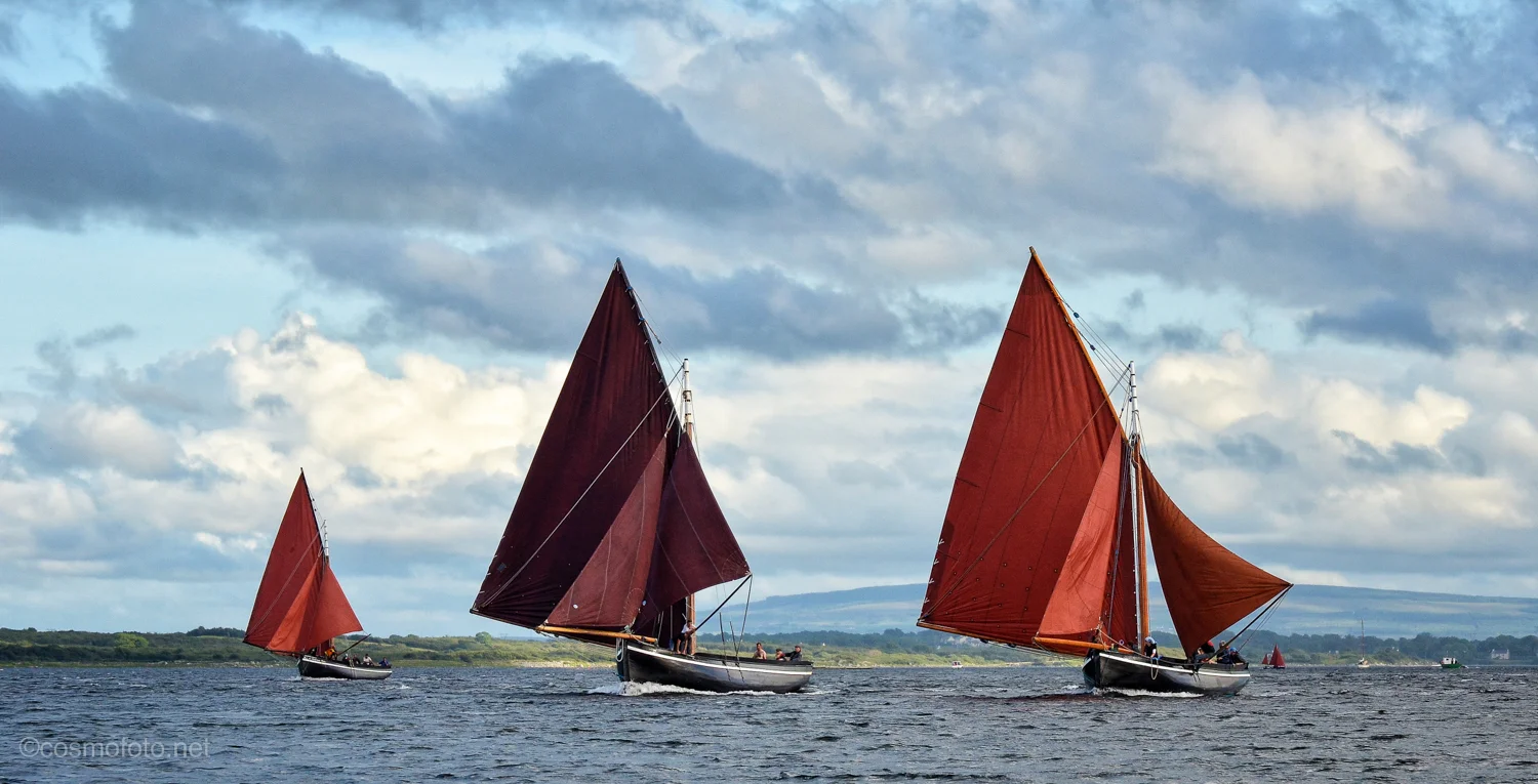 P.S. This is probably my all time favourite Cruinniu picture, taken in 2012, three boats sailing in Kinvara bay.