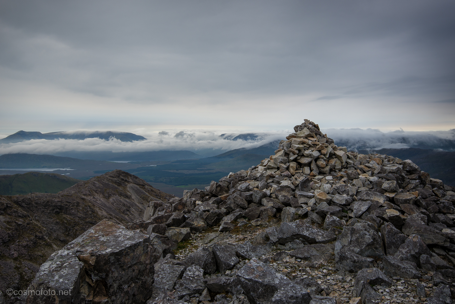 Finally, the cairn on top of Benbaum