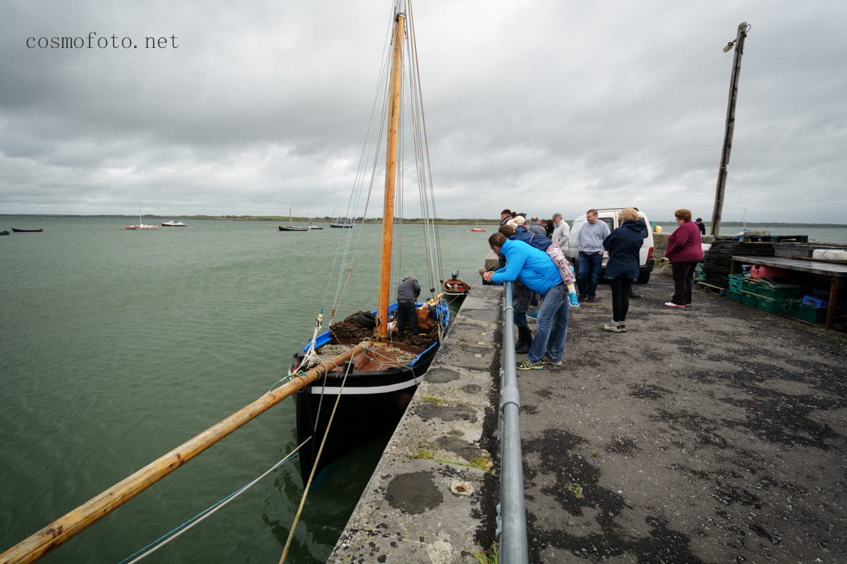 The boat at Parkmore pier, Kinvara.