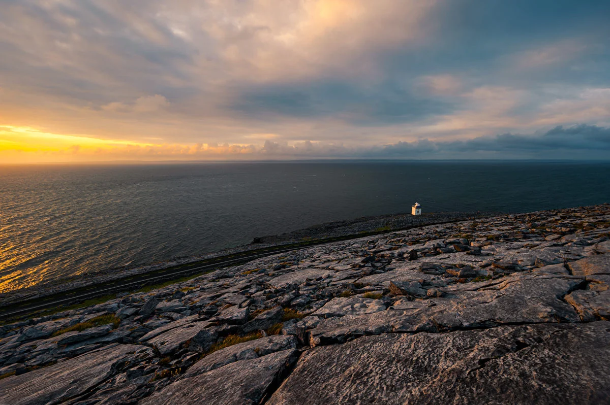 Blackhead Lighthouse overlooking Galway Bay