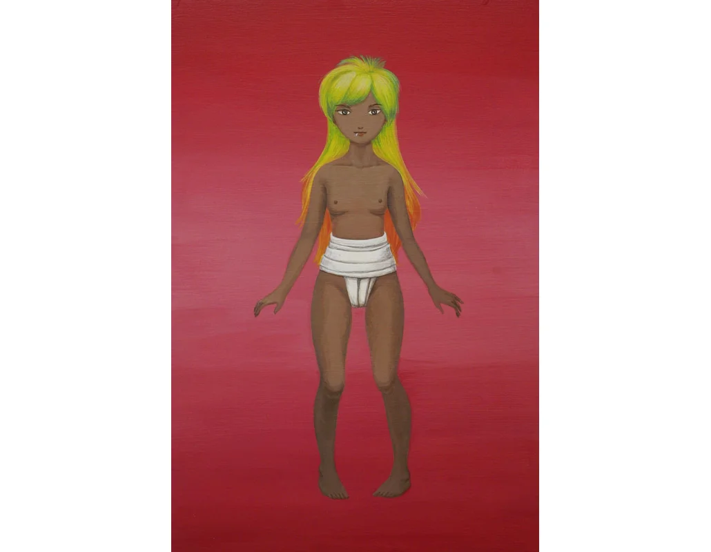 Punk Girl acrylic on wood panel 18x12" (46x30.5cm), 2013