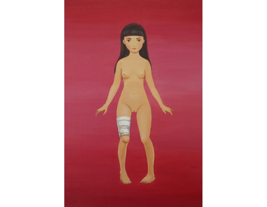 Girl in My Neighborhood acrylic on wood panel 18x12" (46x30.5cm), 2013