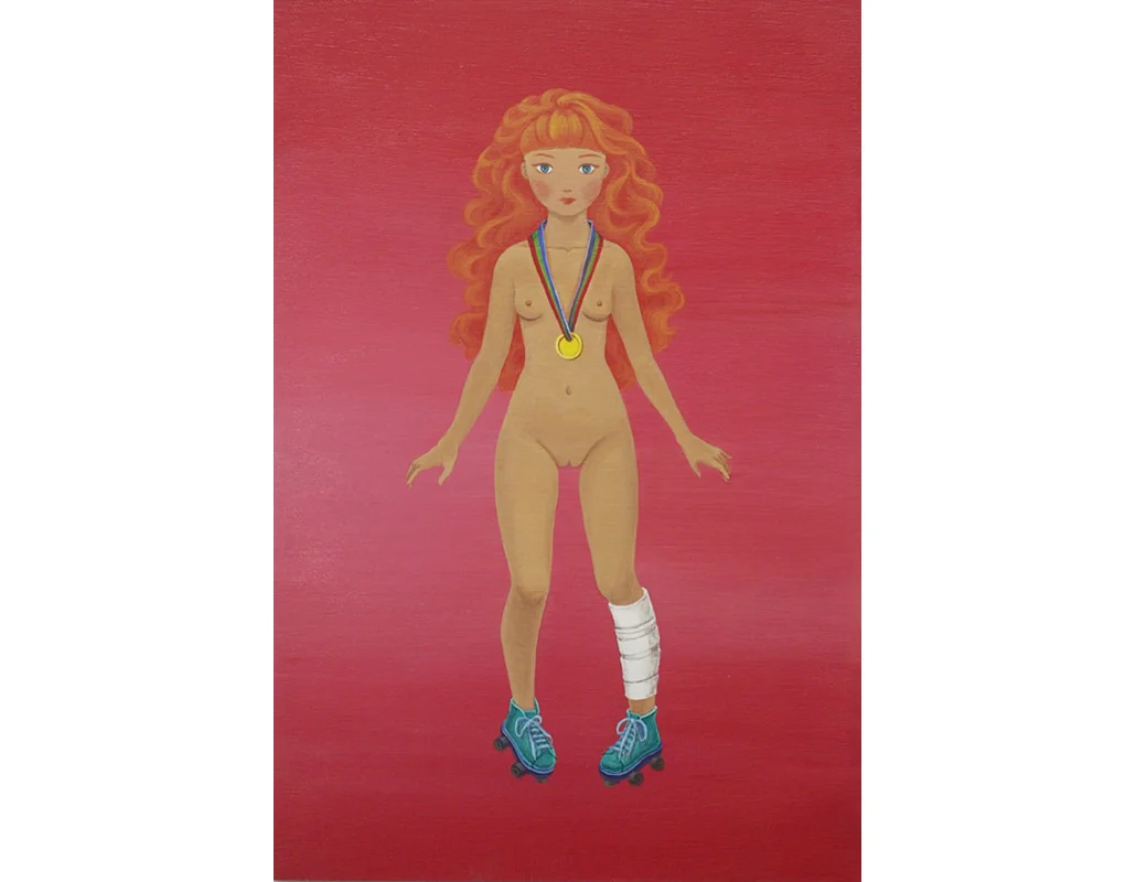 Portrait of a Winner acrylic on wood panel 18x12" (46x30.5cm), 2013