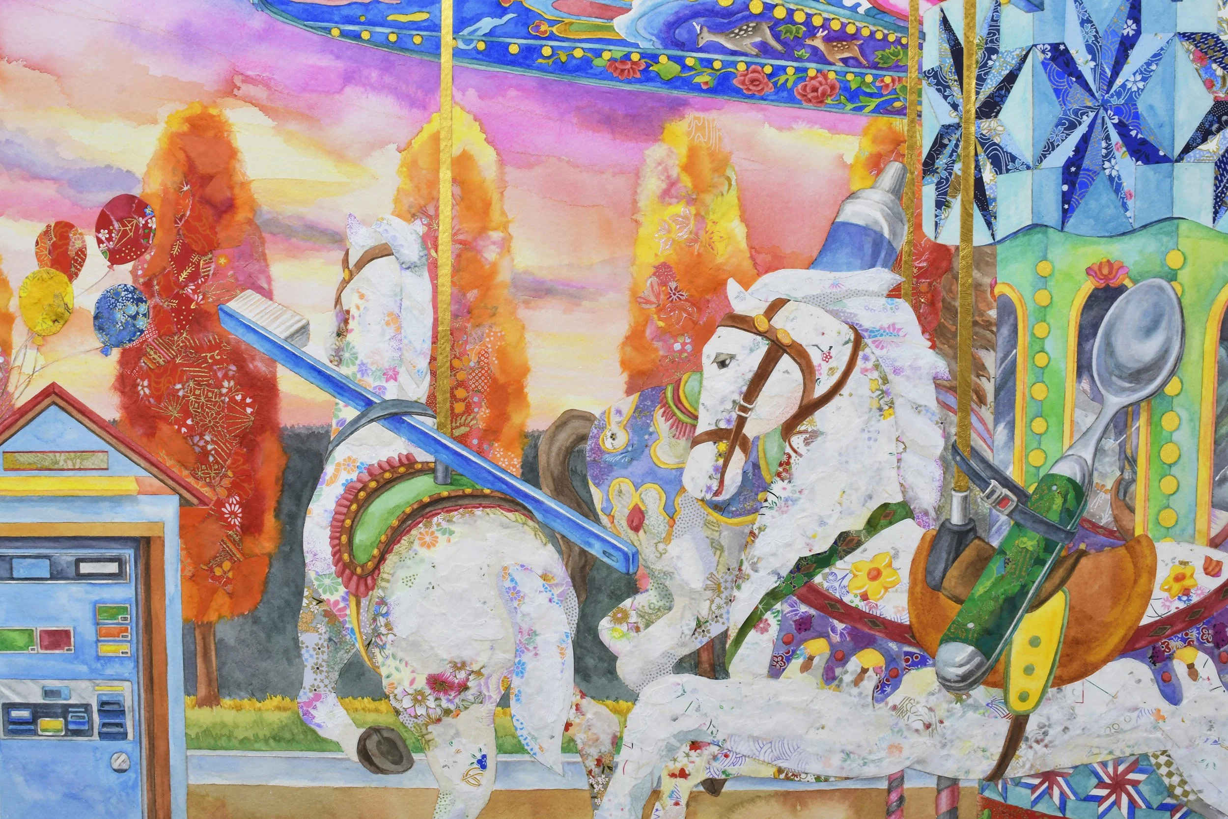 Merry-go-round, detail