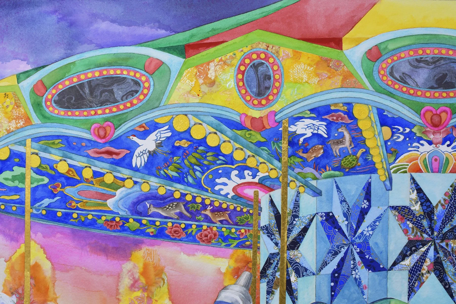 Merry-go-round, detail