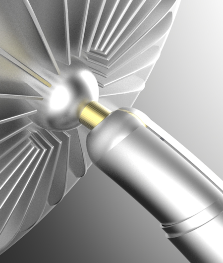 Ball in socket joint 