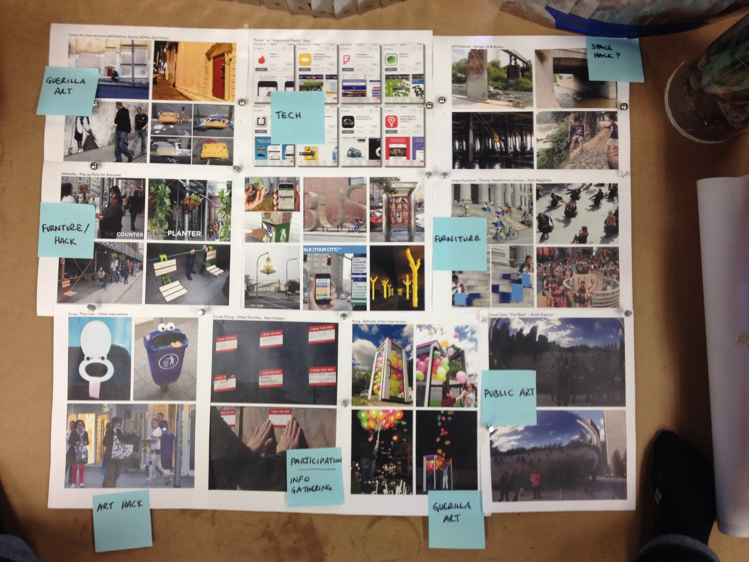 These are research images of urban interventions that tickle me.