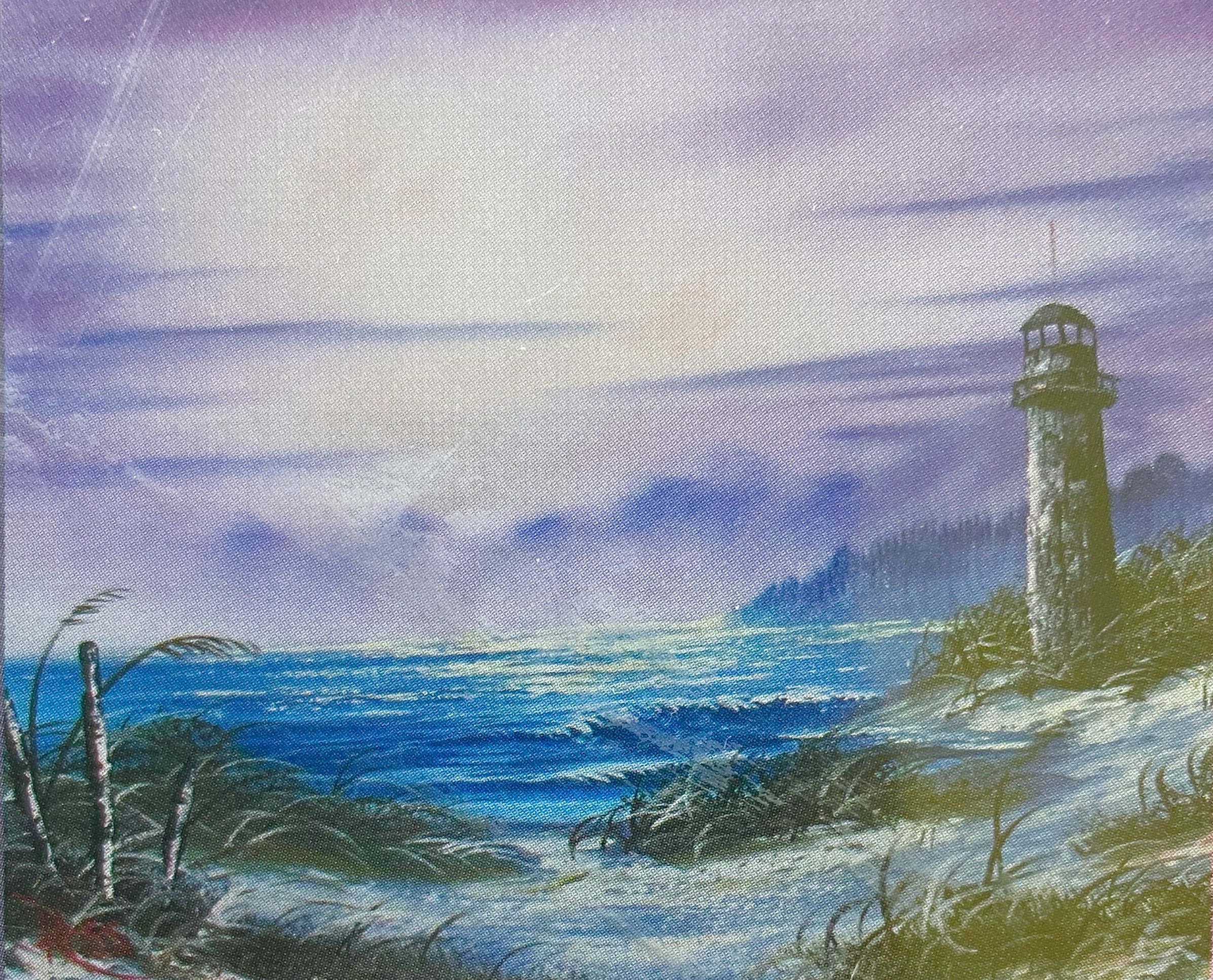 5.  SEASCAPE WITH LIGHTHOUSE