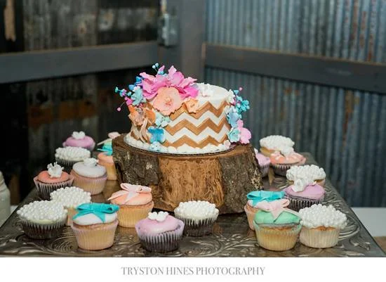 Tryston Hines Photography , from Kortney + Dakota 's pretty pastel wedding