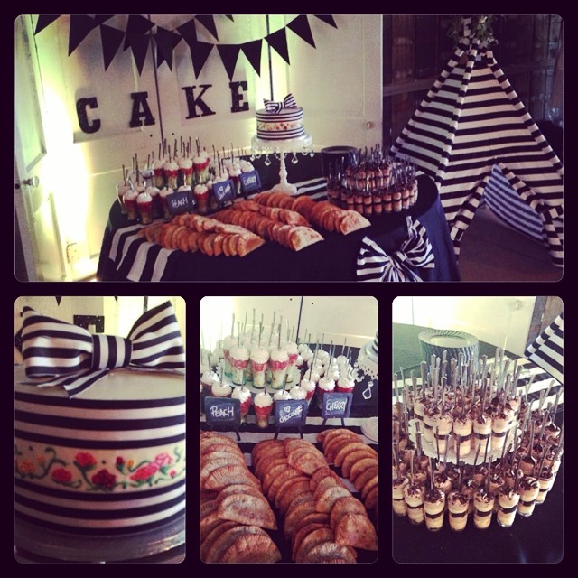 The delicious dessert table at our Open Barn 2014