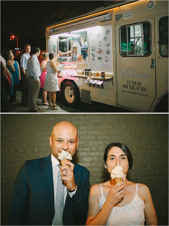 An ice cream truck ! Your guests would absolutely LOVE this idea.