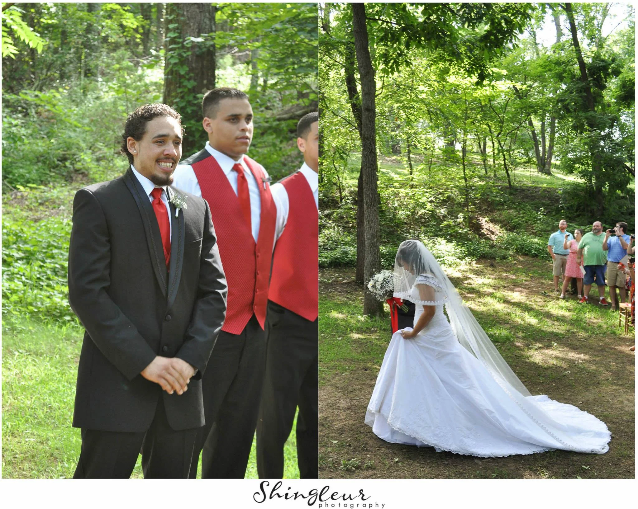 Shingleur Photography . That's a happy groom, y'all! So sweet.