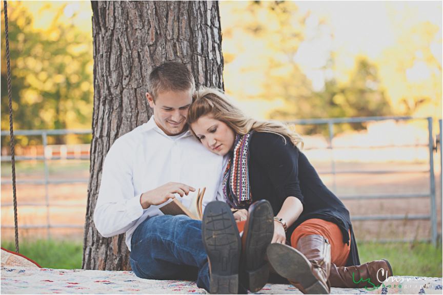 Liz Chrisman Photography . One of our planners, Victoria, and her husband Nathan had their engagement photos taken at The Barn a few years ago! See more of their precious session here . 