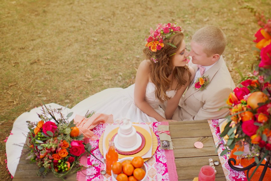 Melissa McCrotty Photography , from our Hot Pink Kisses styled shoot. This flower crown is unreal! It's beautiful. 
