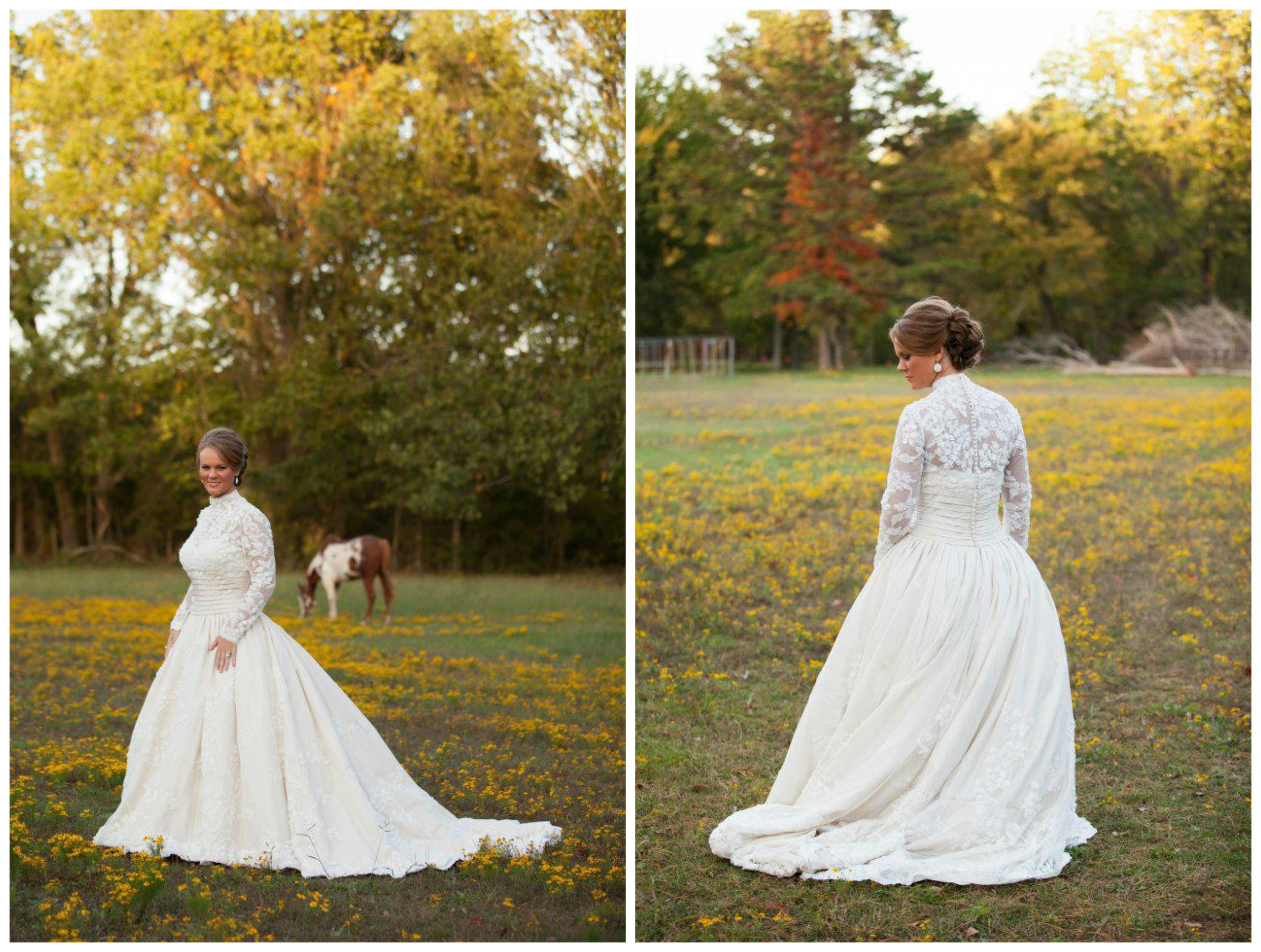 JRowe Photography . Y'all, we still haven't stopped talking about Jana's dress. Her bridals were amaaaazing! They were taken in the fall, and they were so so so good. LOVE. You can see more of them here and read her wedding blog post here . 