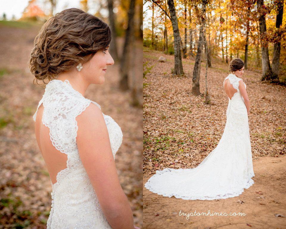 Tryston Hines Photography . This pretty lady wasn't a Barn Bride, but her bridals were taken at The Barn in the fall, and they sure were lovely!