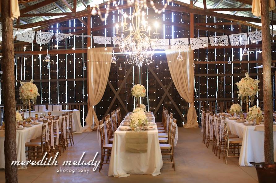 Meredith Melody Photography . Has The Barn ever looked prettier than it did for Ashley + Ivan 's stunning wedding?! I think not. 