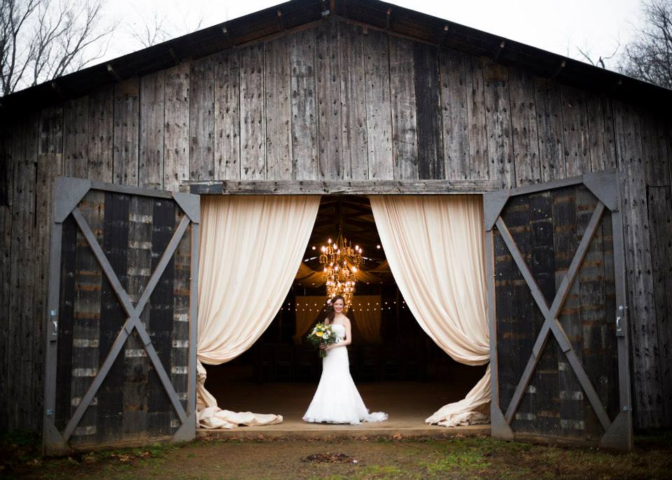 Pictures by Katie . I just blogged about Kelsey + Gueorgui 's wedding this week! Kelsey had her bridals taken at The Barn in the rain, and they couldn't have been any prettier. 