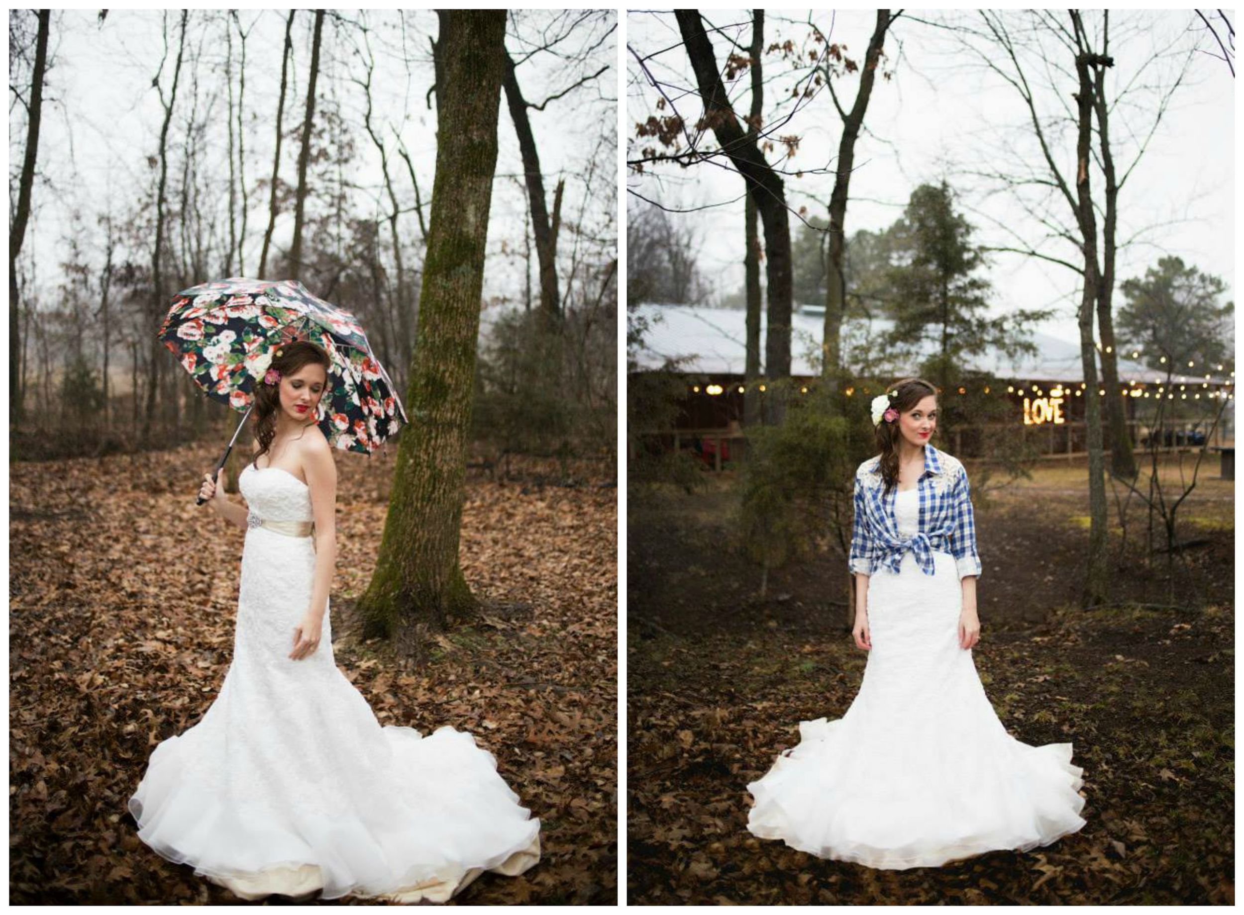 Pictures by Katie , from Kelsey's bridal session. Rainy day bridals can be just as pretty! And accessorizing your dress with plaid is always a good idea. 