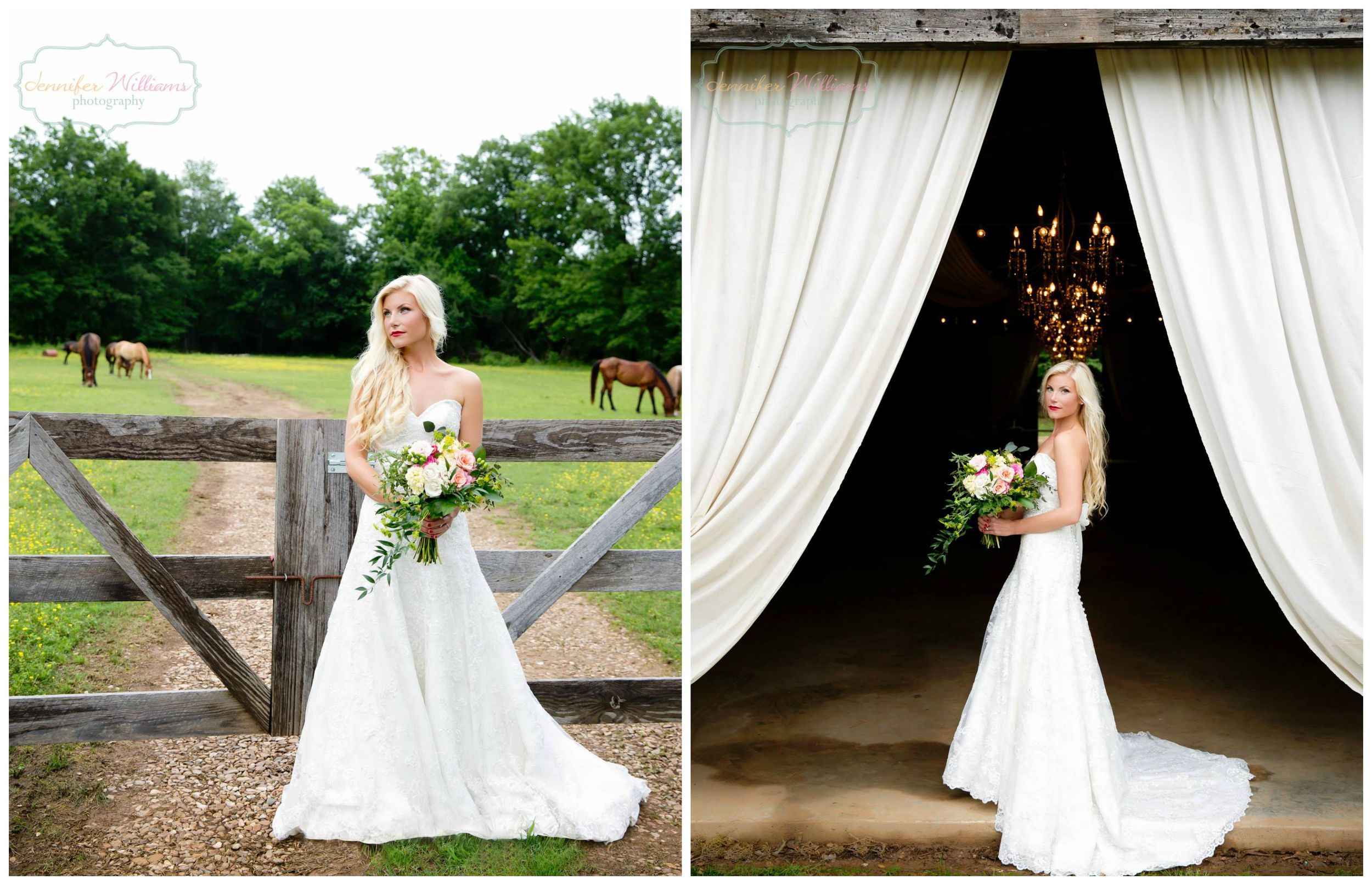 Jennifer Williams Photography , from Vanessa 's bridal session. Vanessa wasn't a Barn Bride, but we were happy to have her come to The Barn for her bridals!