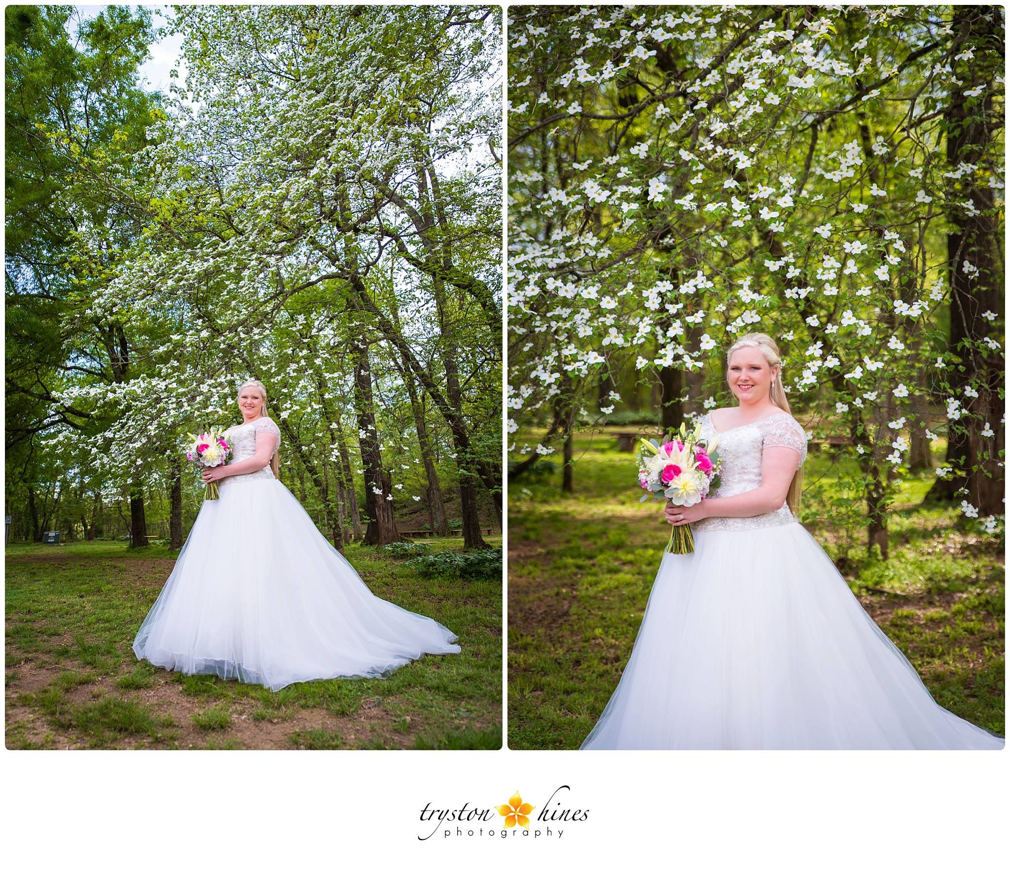 Tryston Hines Photography . Amber 's springtime bridals were stunning!