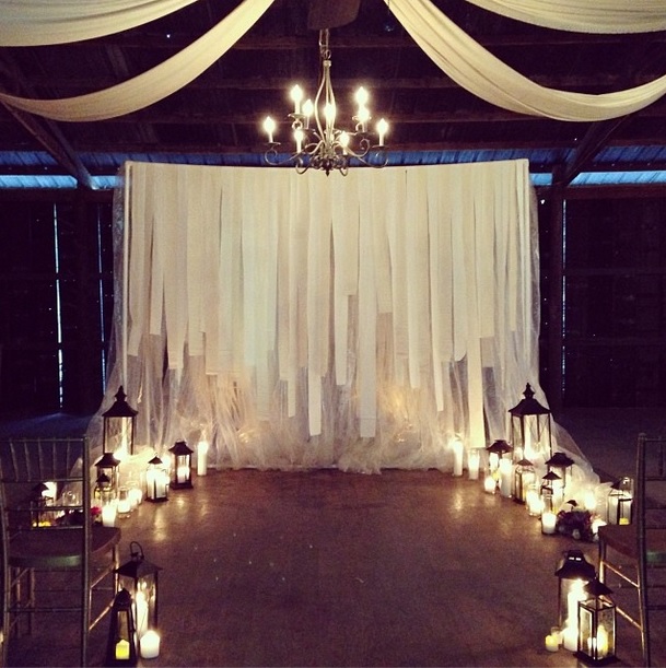 The Barn's Instagram . This altar was from one of our elopements a few years ago, and it was maybe our most romantic altar ever! 