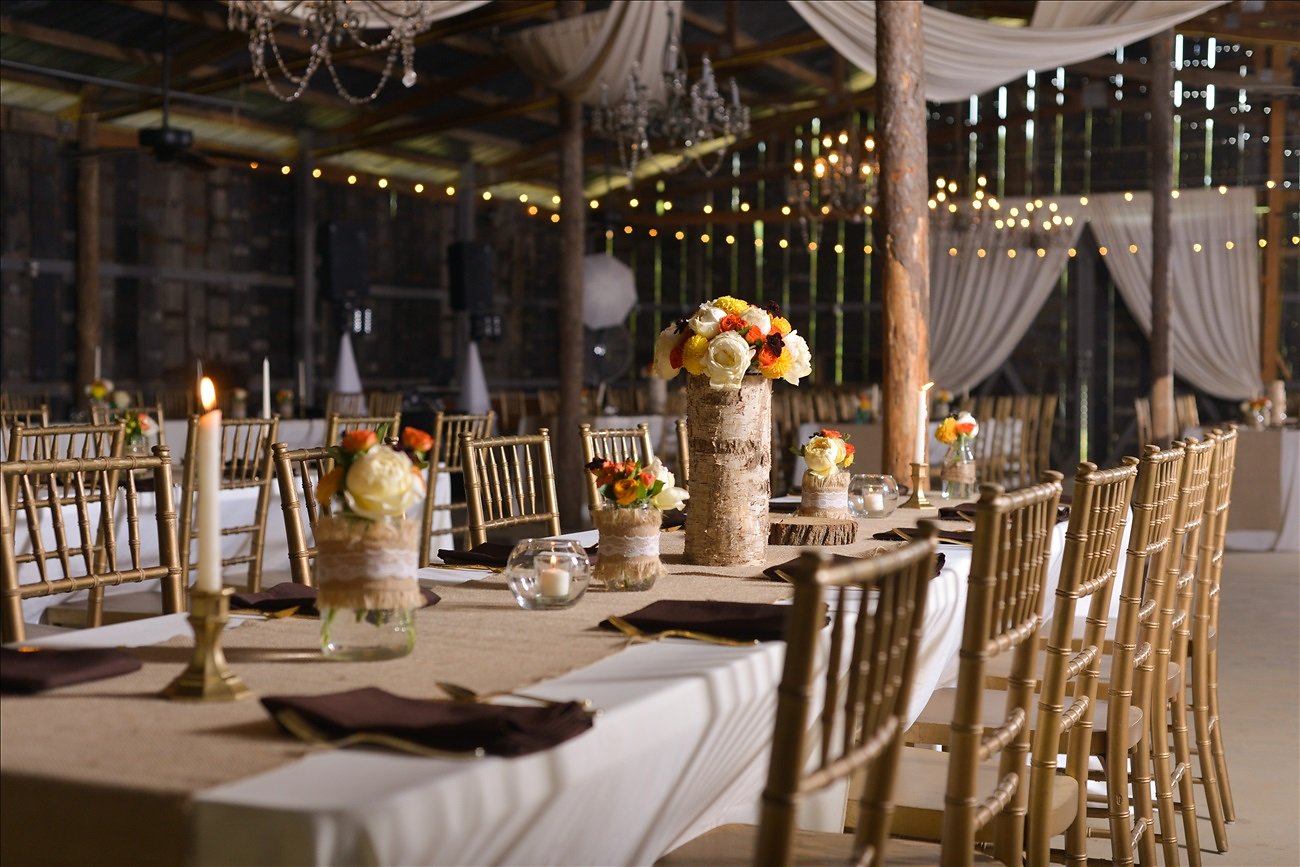 Photos by Manda , from Leah + Parker 's wedding at The Barn