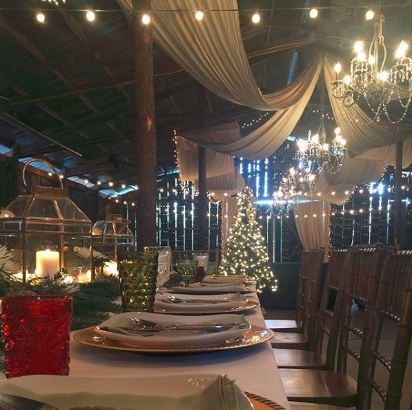 Instagram photo of a magical Christmas party at The Barn