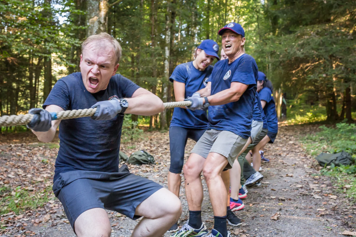 ...to tug of war..