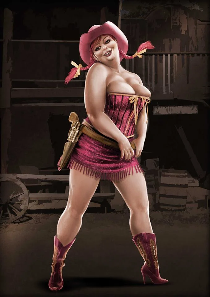 Pinup Pink Cowgirl