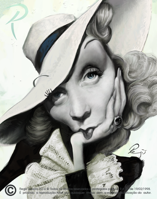 Marlene Dietrich by Regis Teixeira (All Rights Reserved)