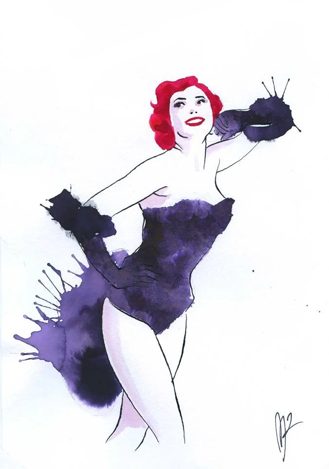 Acquerello Donna 02