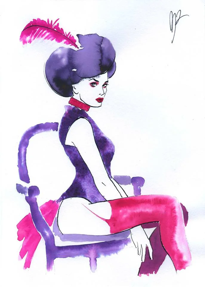 Acquerello Donna 03