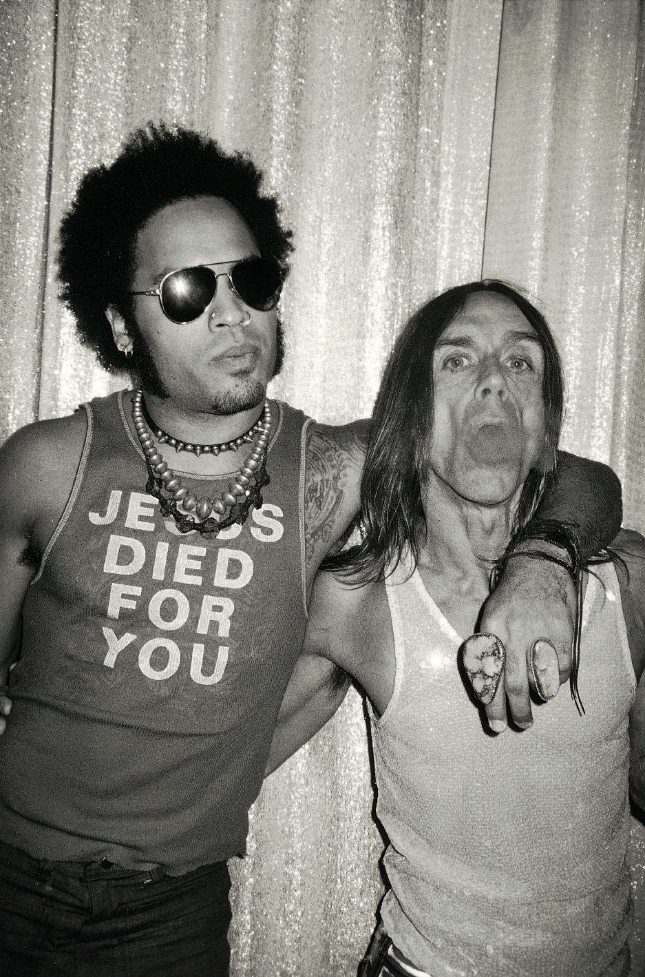 Lenny Kravitz and Iggy Pop