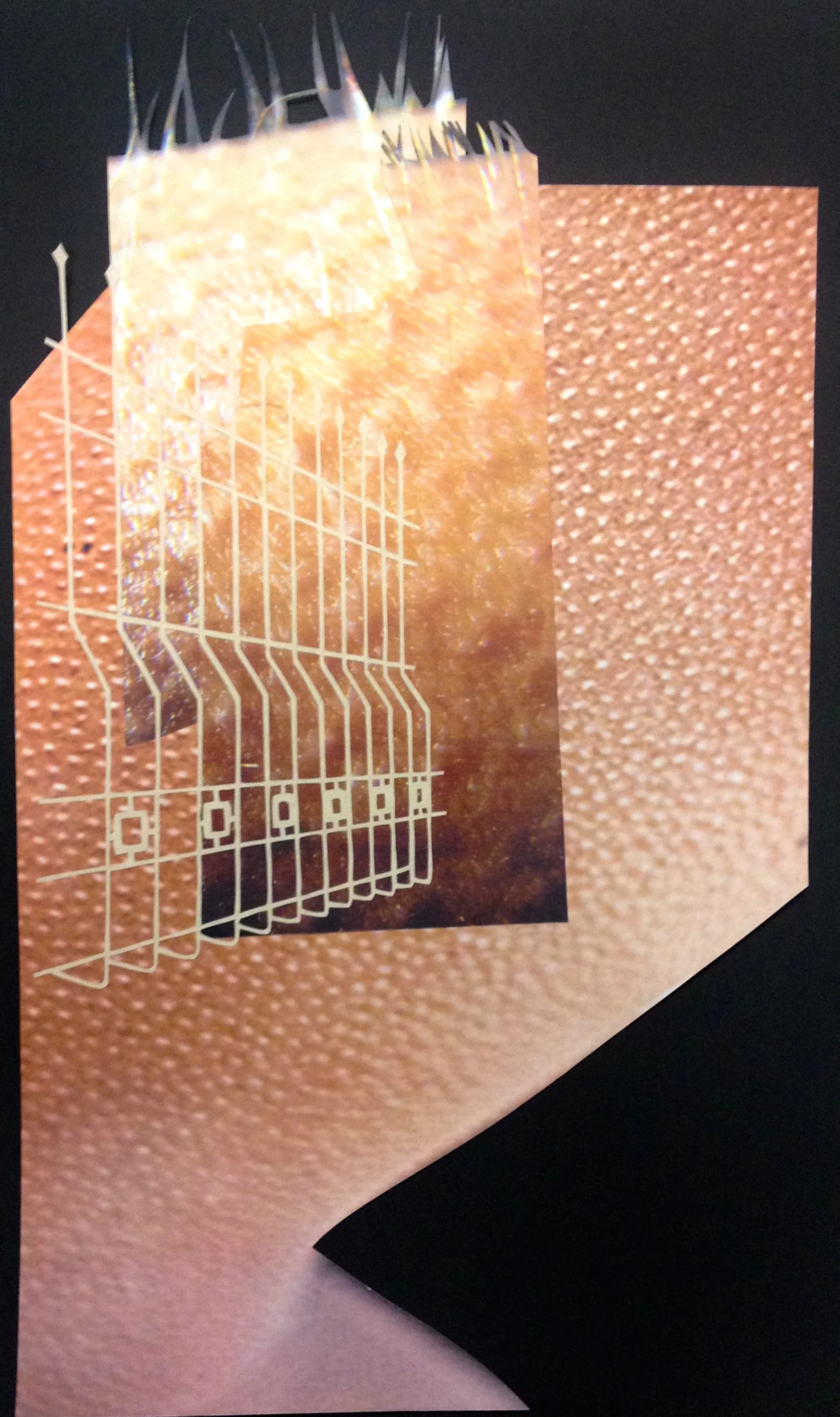 collage of digital inkjet prints on magazine paper 15"x11"